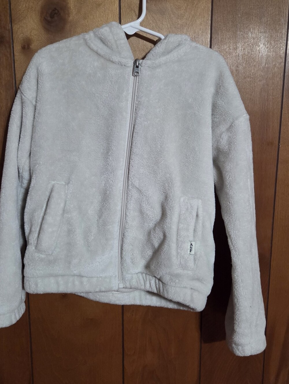 Abercrombie Kids Size 7/8 Hooded Fleece Jacket